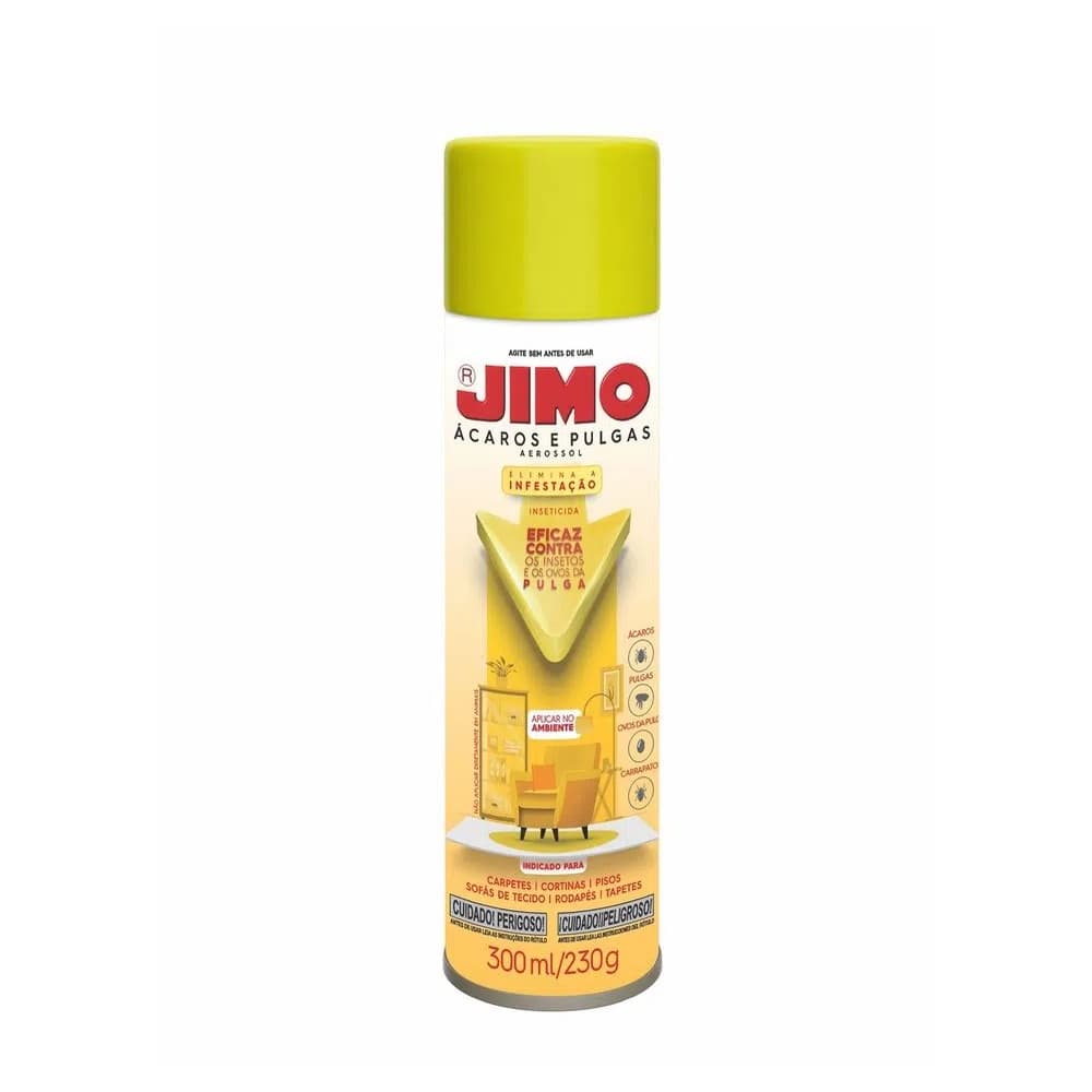 Jimo Anti Pulgas Ácaros E Carrapatos Spray Aerosol 300ml
