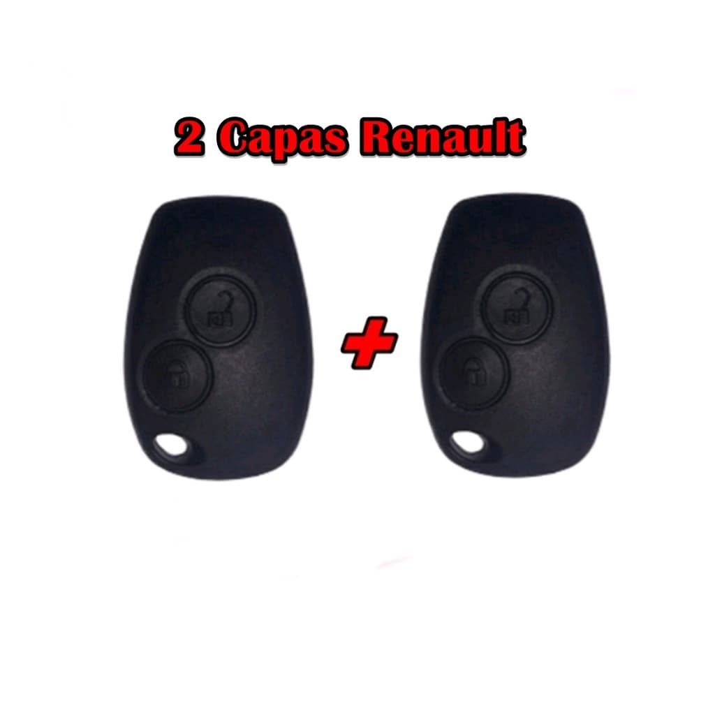 Duas Capa Frontal Para Chave Tc Renault - Sandero /Clio e Similares