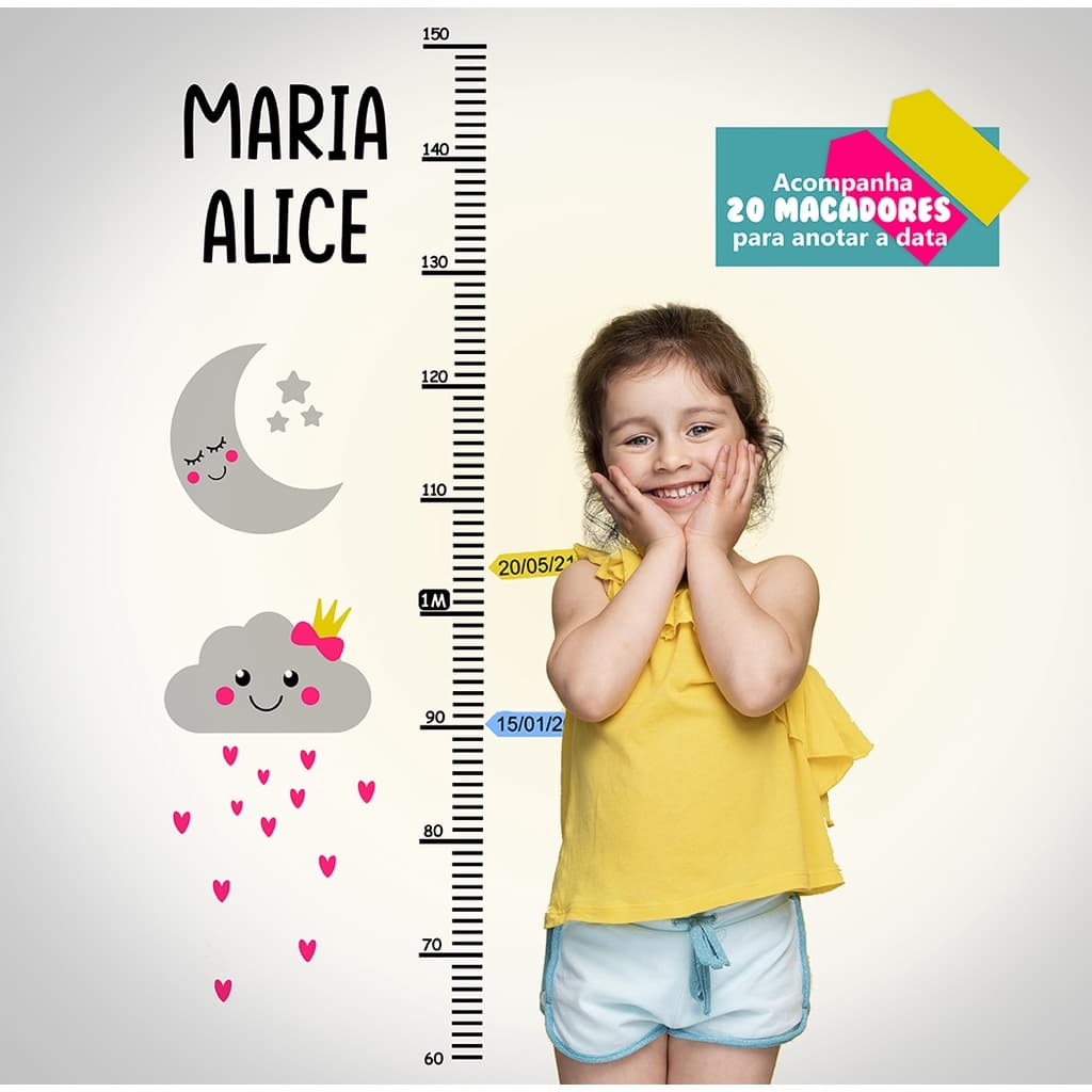Régua do Crescimento Infantil - Chuva de amor