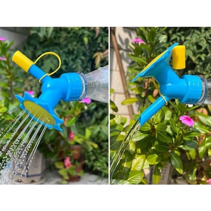 Bico Regador 2 em 1/Cabeça Portátil/Chuveiro Flor Praticidade e Charme na Hora de Regar Ferramenta Jardinagem