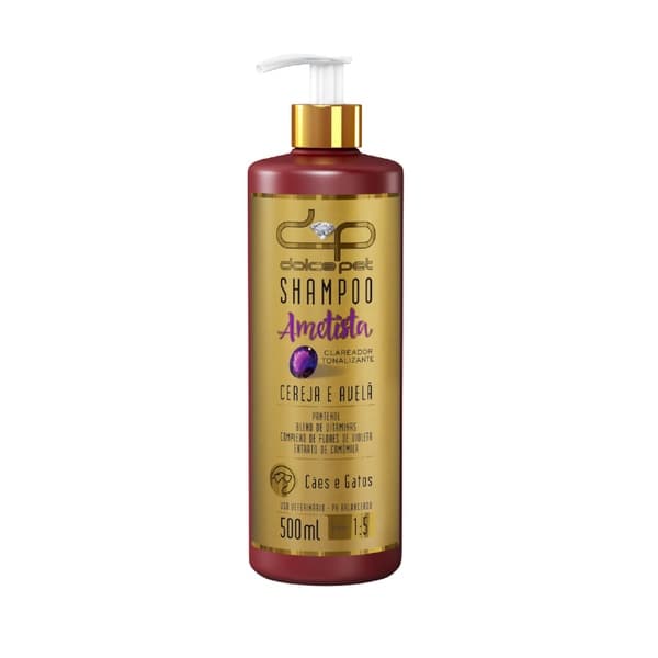 Shampoo Clareador Tonalizante Cereja E Avelã Dolce Pet - 500 ml