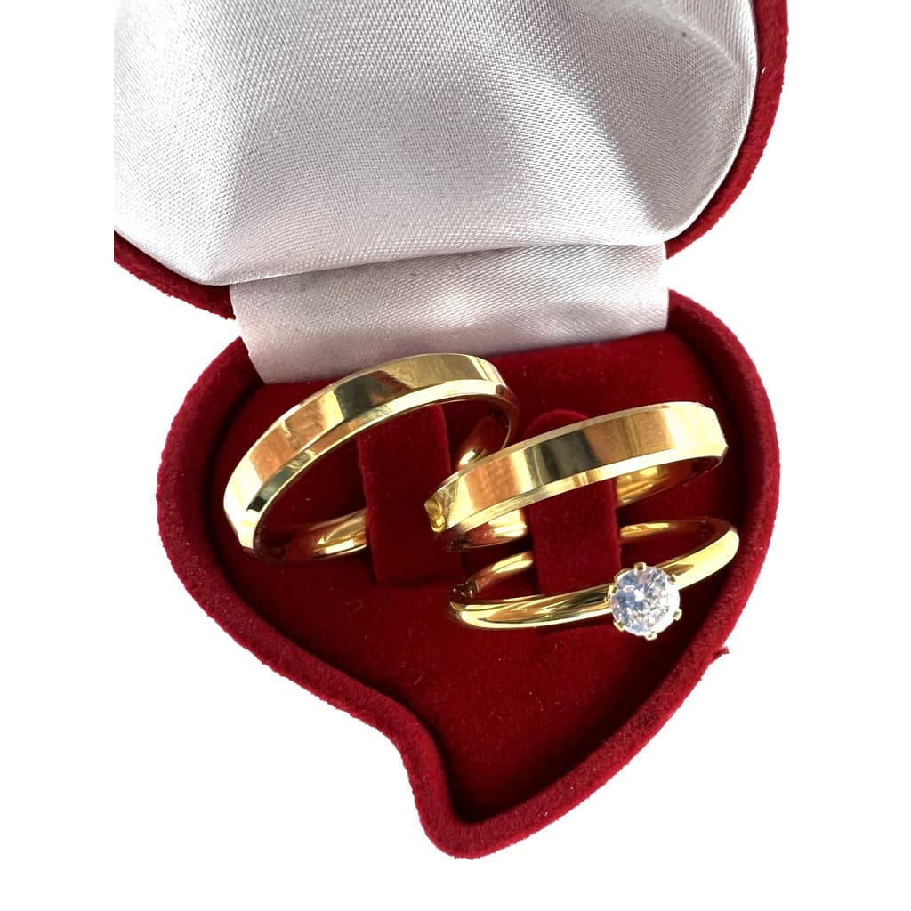 Par de Aliança Chanfrada Anatômica Dourada Clássica Fina 4mm de Casamento/Noivado/Compromisso/Namoro Acompanha Caixinha dePar de Aliança Chanfrada Anatômica Dourada Clássica Fina 4mm de Casamento/Noivado/Compromisso/Namoro Acompanha Caixinha de