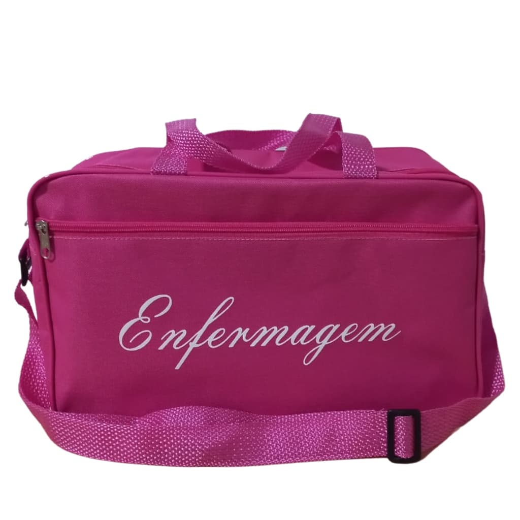 Bolsa para Enfermagem com Alça de Mão e Ombro Cor ROSA