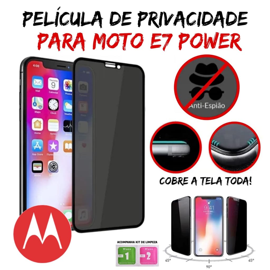 Película de Privacidade para Motorola Moto E7 Power