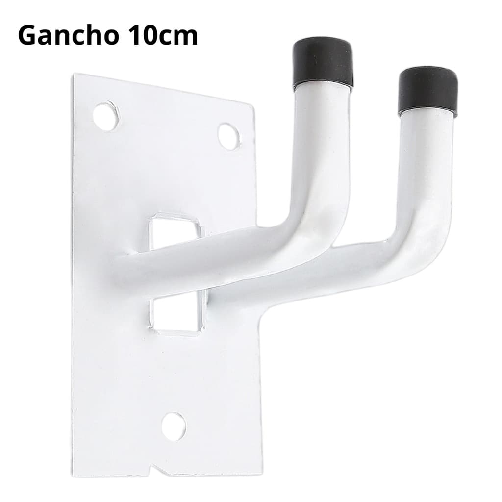 Gancho Parede Pendurar e Prender Bicicleta Vassoura Cadeira Mangueira Multi Uso 10cm