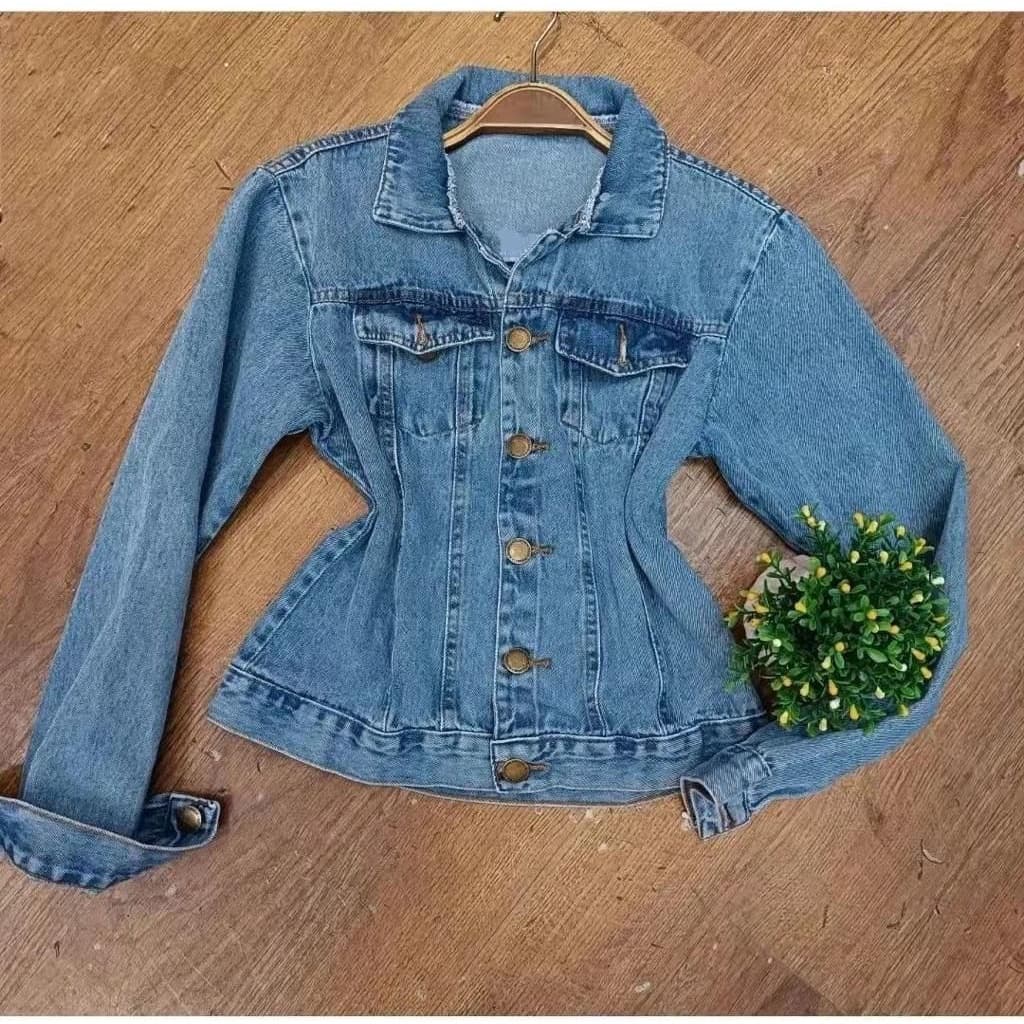 Jaqueta Jeans Manga Longa Feminino