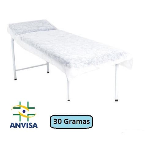 Lençol Descartável TNT 30g Sem Elástico Anvisa - 50 Unidades