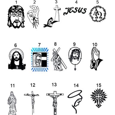 15 Estampas Sublimaticas Prontas Cristã Camiseta