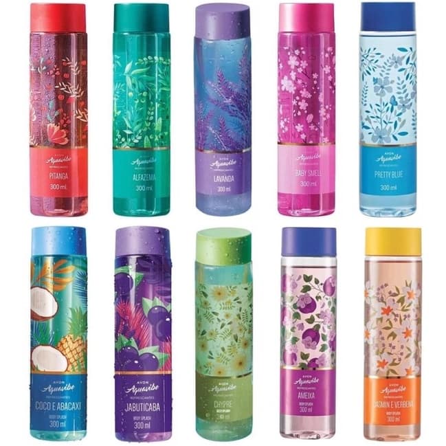 AVON Body Splash Aquavibe Colônia Refrescante - 300 ml - A escolher