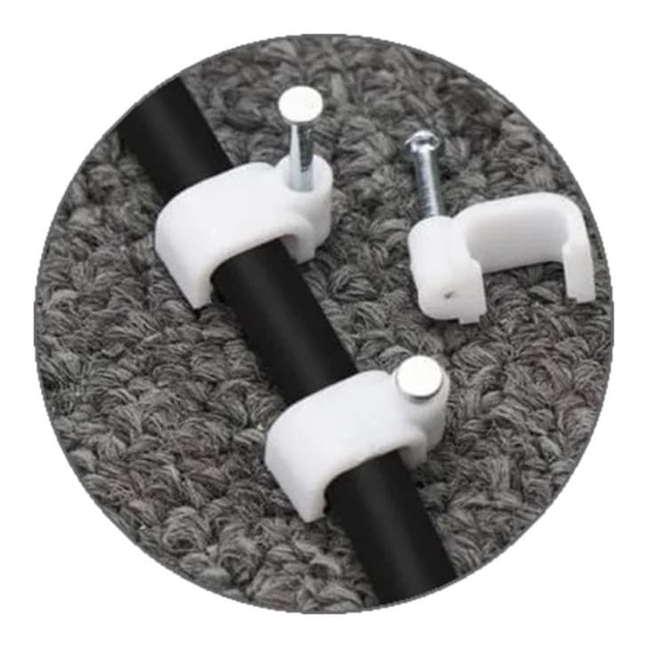 Fixador De Cabos 10mm Miguelão Fixa Fioc/100 Unidades Pacote
