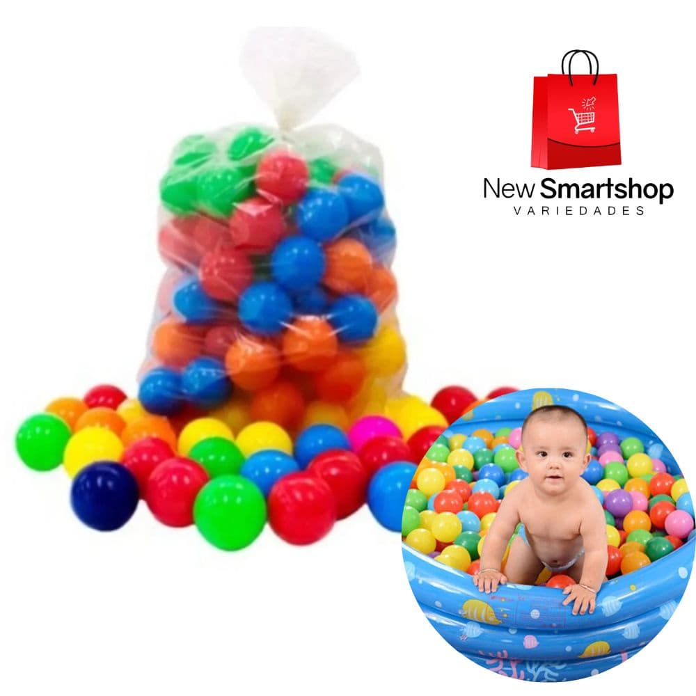 Bolinha de Plástico Colorida Para Piscina Infantil Criança Bolinhas Cores