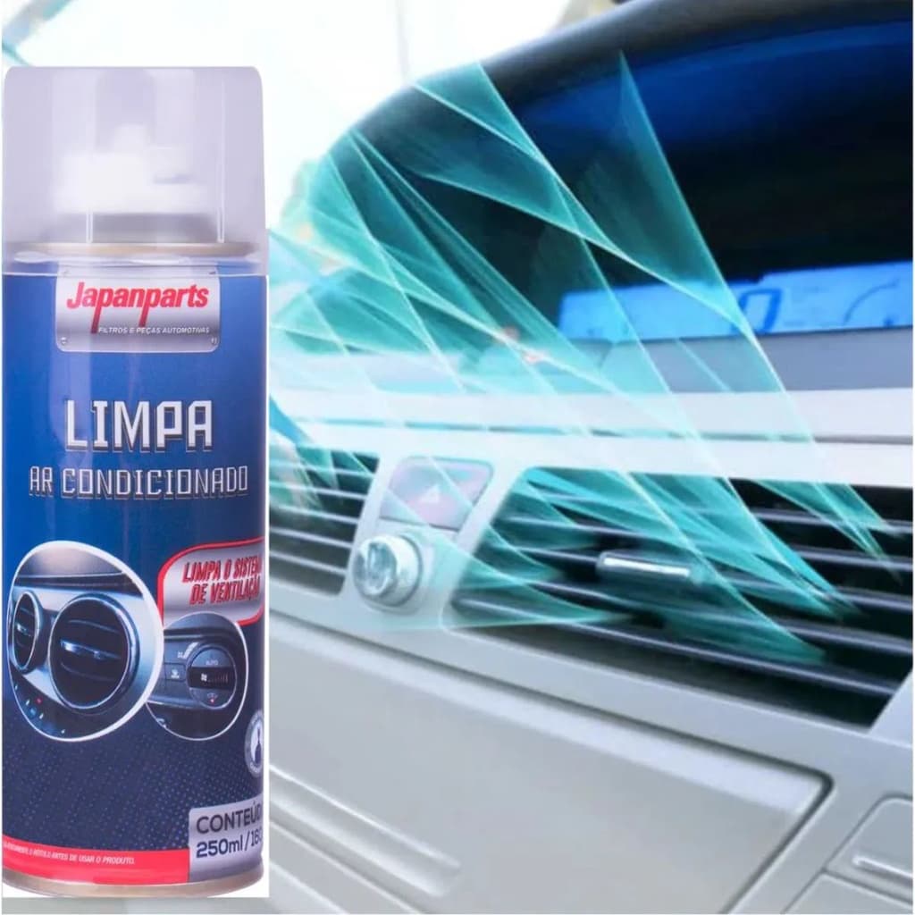 Limpa Ar Condicionado Spray 250Ml Higienização Granada Fragrância Lavanda Japanparts SKU2725
