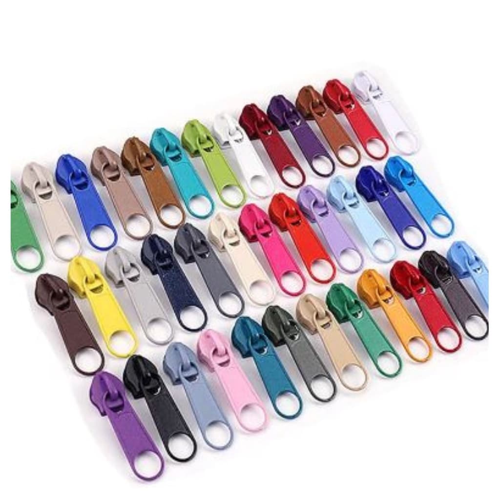 Cursor de Zíper N°5 - SIMPLES COLORIDOS Kit C/ 100 Unidades