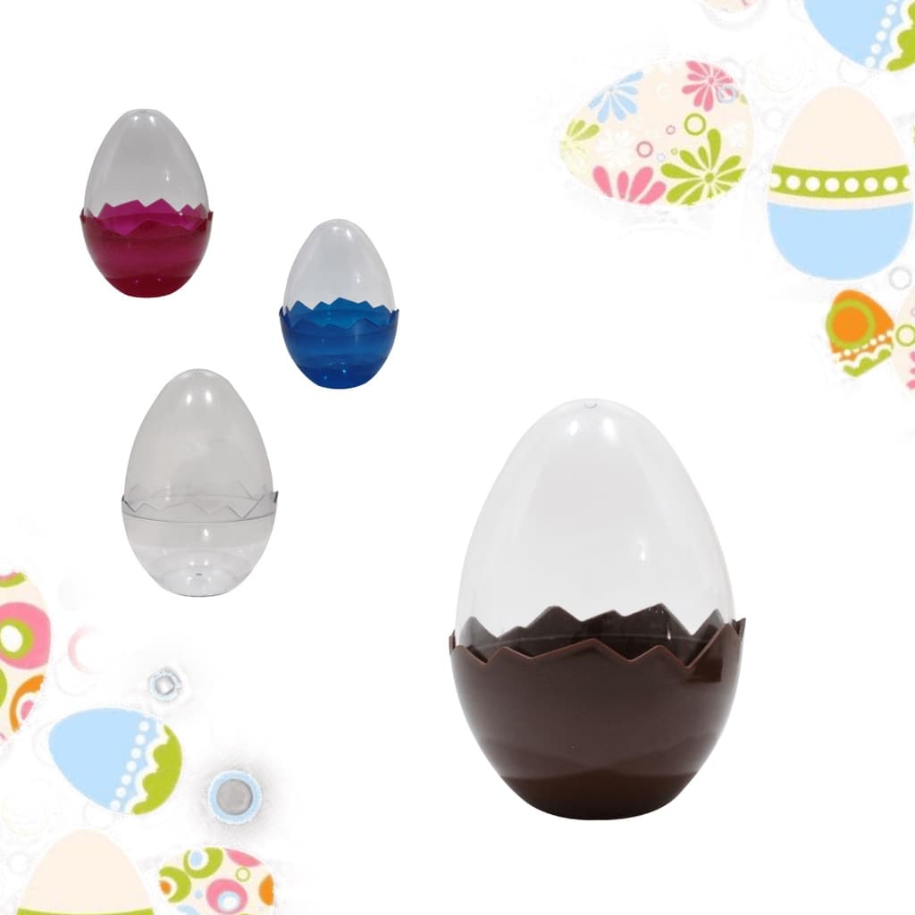 Ovo De Acrílico de cristal - 12cm - Bandeja, suporte, páscoa,ovo de colher, ovo, decoração, comemoração, presentes