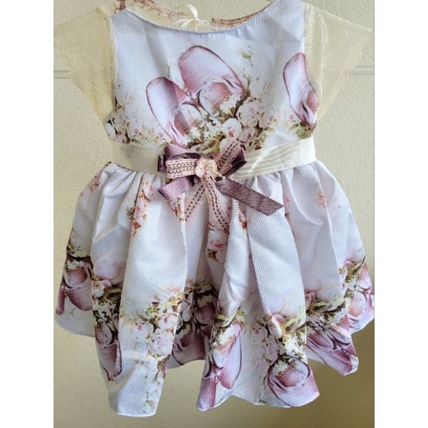 Vestido  infantil 6 meses/ Vestido bebê 6 meses/ Envio imediato/ roupa mesversário