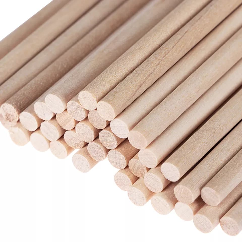 Bastão de madeira para artesanato decoração bandeirinhas flâmula 40 PCs 20cm