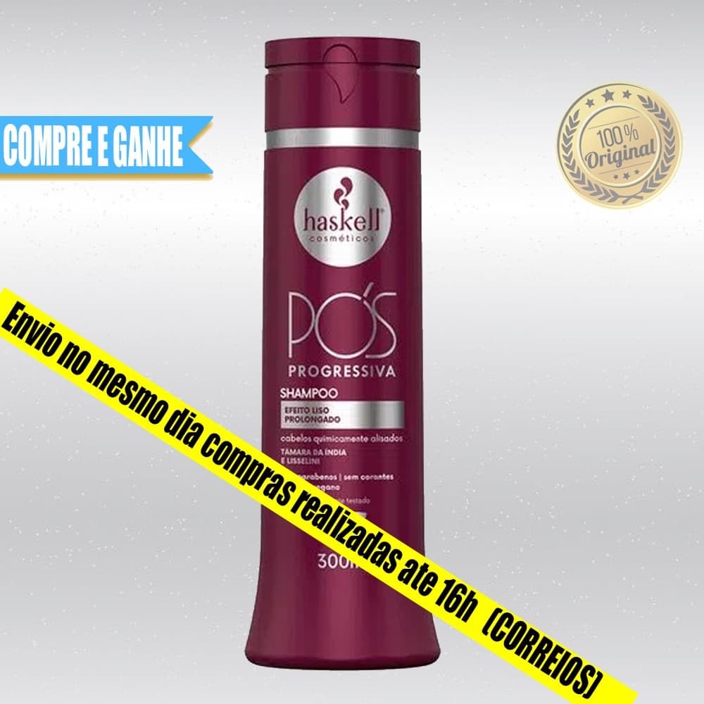 Shampoo Haskell Pós Progressiva - Efeito Liso Prolongado