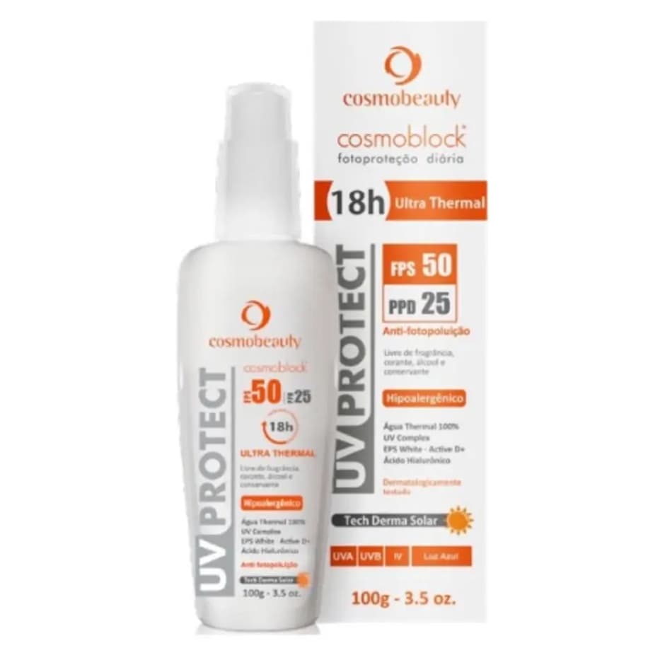 Cosmoblock Uv Protect Fps50 Ultra Thermal 18hs Cosmobeauty - Cosmobeauty 100g
