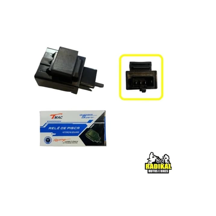 RELÉ DE PISCA BIZ 125 KS ES BIZ 125 + 2006 A 2008 3 PINOS TMAC