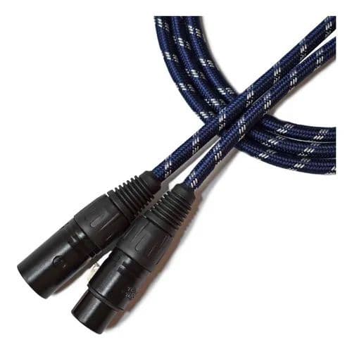 CABO DE MICROFONE 0,20MM CONECTORES XLRM X XLRF MOD NINJALW TX 10FT SANTO ANGELO- 3,05m (Cores Variadas).