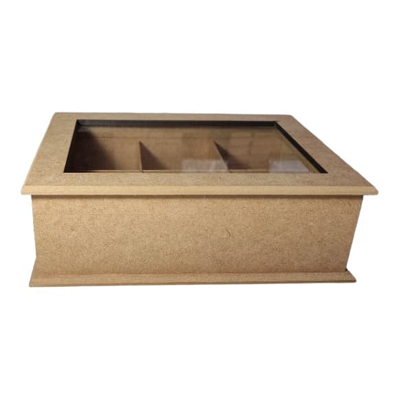 Caixa P/especiarias Gin Tônica C/ 6 Divisórias Estojo Mdf