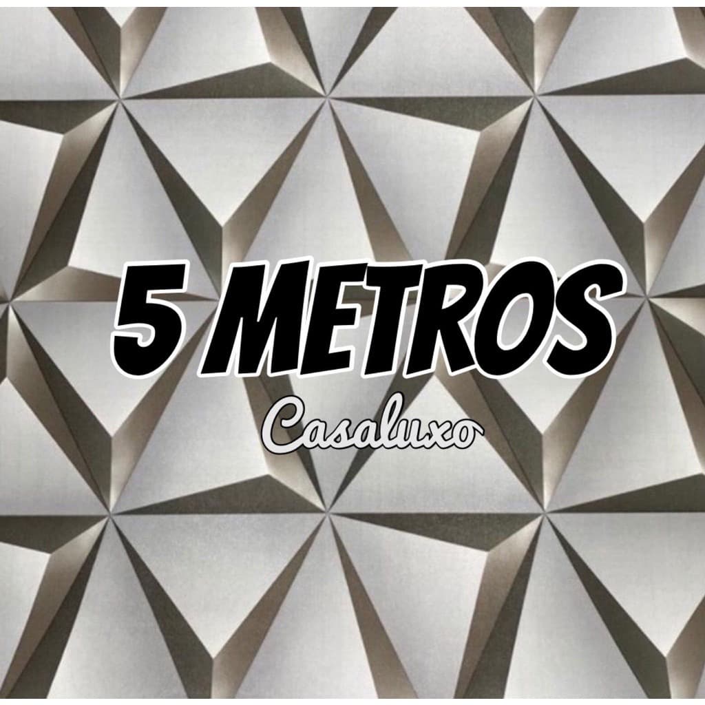 Papel de Parede Geométrico  3D 5 METROS X 45CM Auto Adesivo Colante