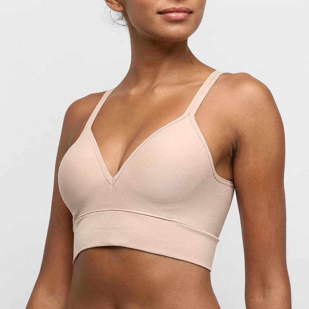 Sutiã Daily Com Bojo Sem Aro Soft Sem Costura Original Trifil 6236 Laterais Largas