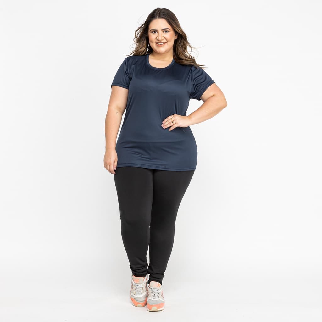 Camiseta Plus Size Feminina Dry Fit