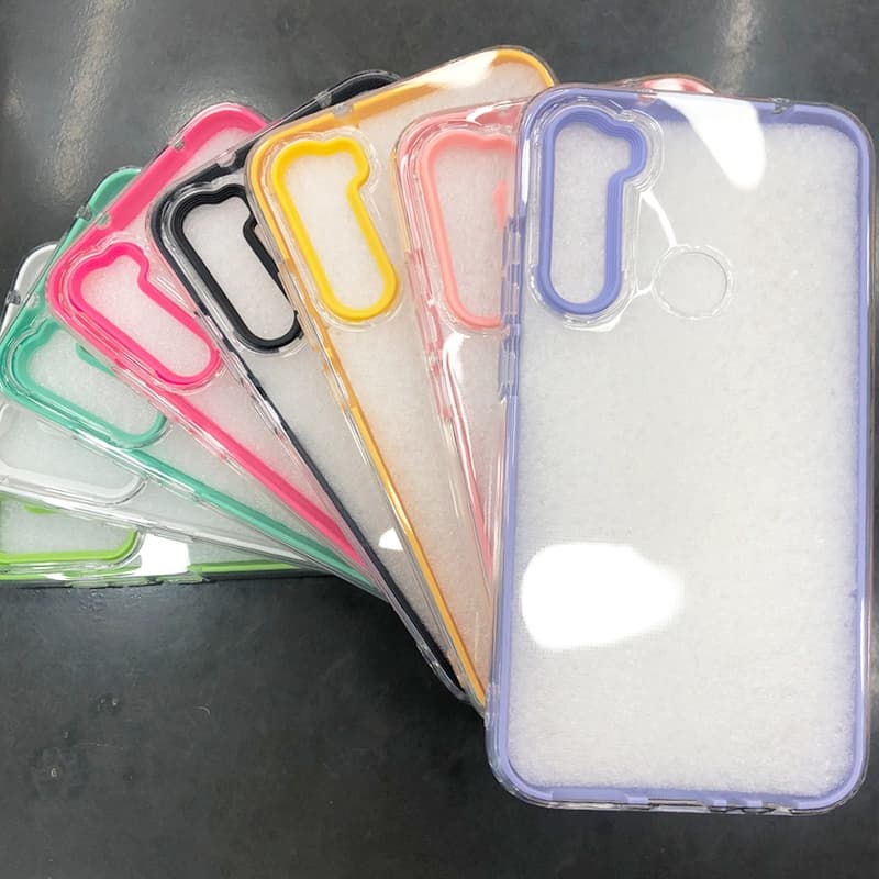 Capa Case Transparente 3 em 1 Redimi Note 8 Capinha Protetora Silicone Aveludada Anti-pacto