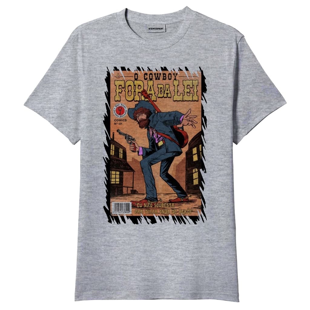 Camiseta Raul Seixas Cowboy Fora da Lei