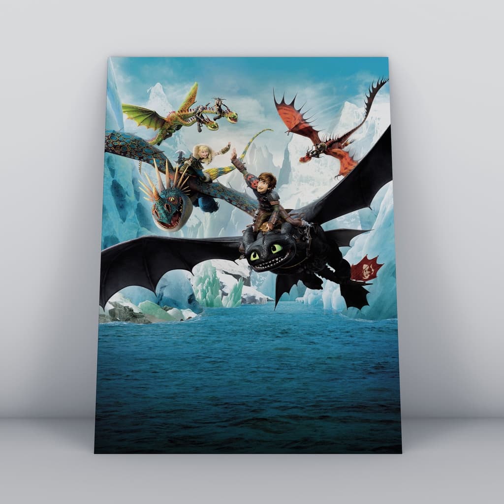 Quadros Decorativos Desenhos Animados Como Treinar o Seu Dragão Para Casa Quarto Sala Apartamento Cinema Cinemateca