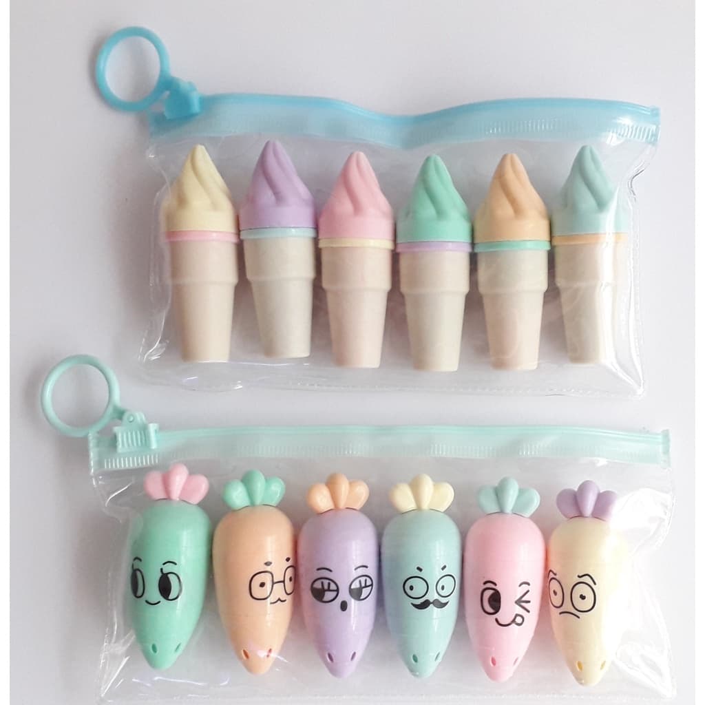 Marca Texto Fofo Papelaria Criativa Mini Caneta, marcadores criativos! material escolar Escritório Presente