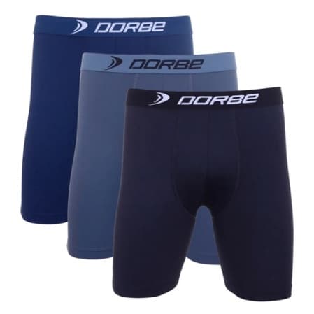 Kit 3 Cuecas Long Leg Poliamida Dorbe Não Enrola Original Masculina Cueca Longa Microfibra Ciclista