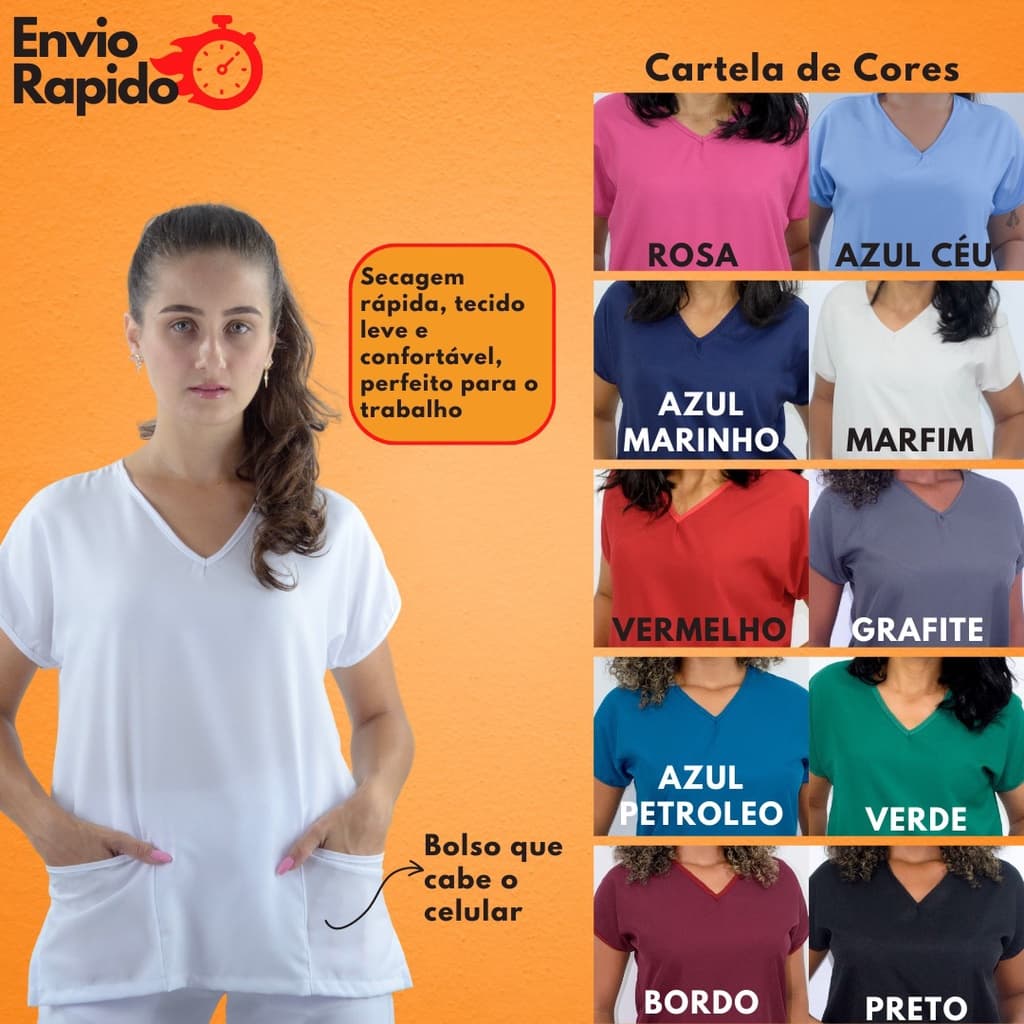 Scrubs Bata Blusa Uniforme Enfermagem Manga japonesa Hospitalar