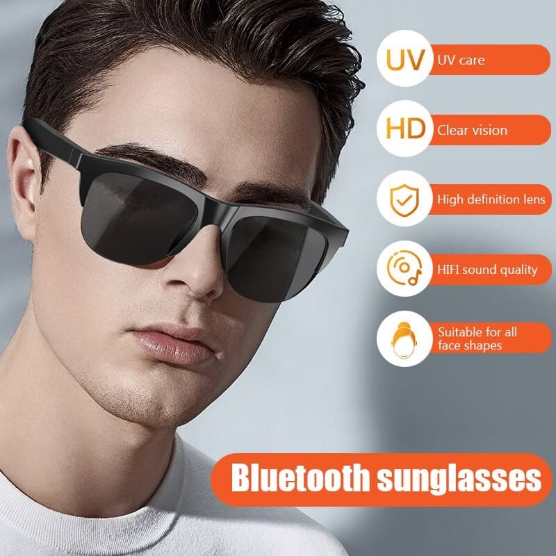 Oculos F-06 inteligente bluetooth  óculos estéreo duplo alto-falante toque sem fio bluetooth óculos