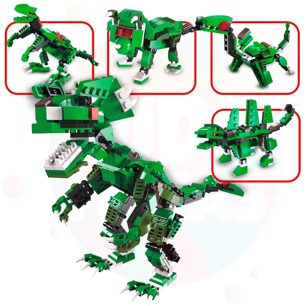 Brinquedo Blocos De Montar Dinossauro Colecionável Mundo Jurássico