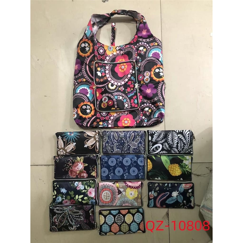 sacola de compras impermeável dobrável