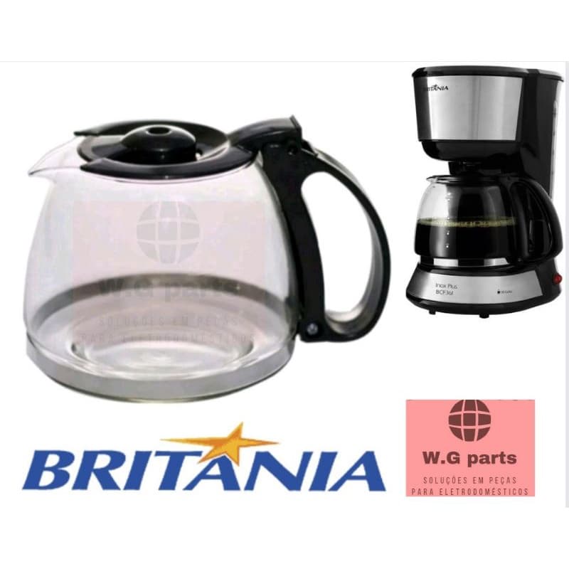 Jarra Para Cafeteira Britania BCF36I 30 xícaras Vidro Reforçado