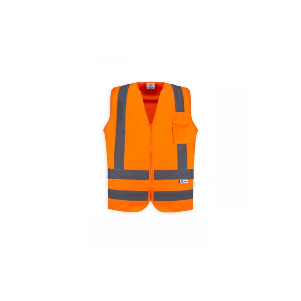 Colete Refletivo com Bolso Laranja Fluorescente XG Kalipso