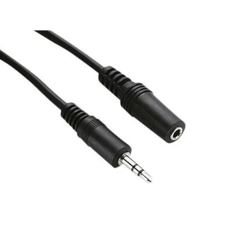 Cabo Adaptador Extensor P2 + P2 Femêa Fone De Ouvido  1.5 M