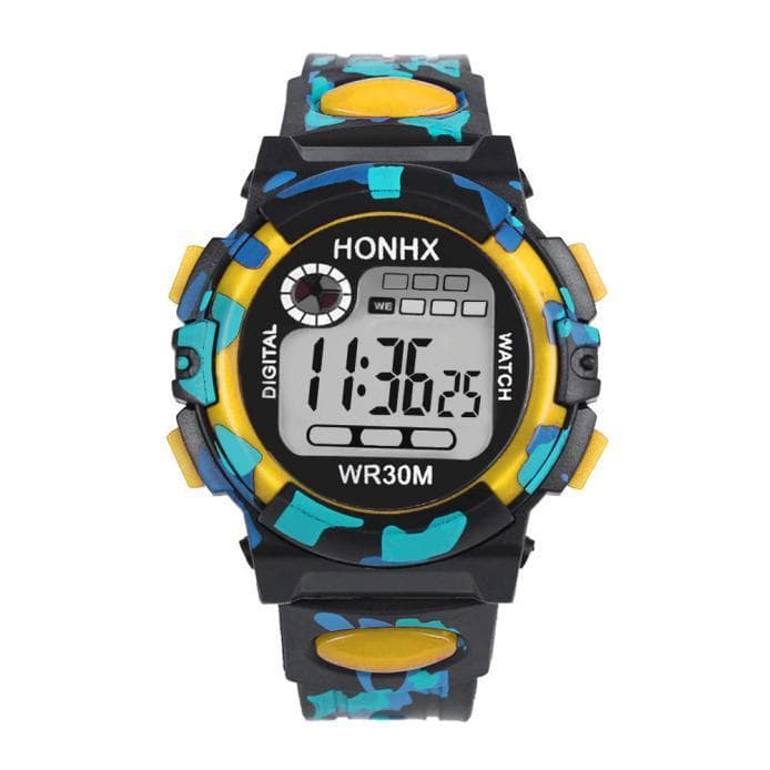 Relógio De Pulso Infantil Esportivo Com Pulseira De Silicone À Prova D'água LED Digital Para Crianças/Meninas/MeninosRelógio De Pulso Infantil Esportivo Com Pulseira De Silicone À Prova D'água LED Digital Para Crianças/Meninas/Meninos