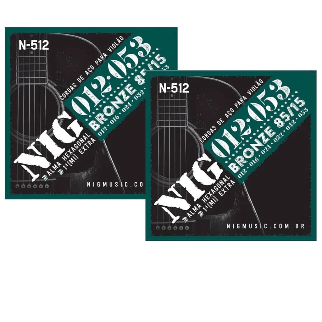 2 Encordoamentos  NIG N-512 para Violão.