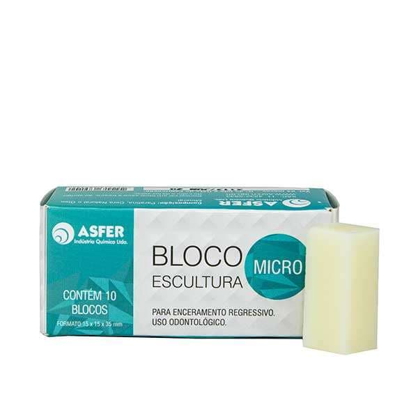 Bloco Em Cera Para Escultura Micro Asfer Protese Dentaria