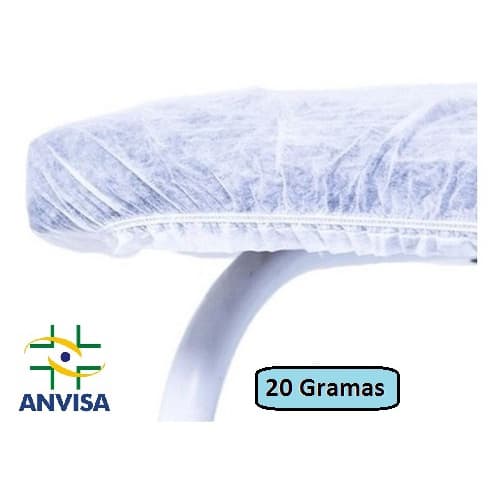 Lençol Descartável TNT Branco Maca 2,00x0,90 C/ Elástico 10 Unidades Anvisa Soft Gramatura 20