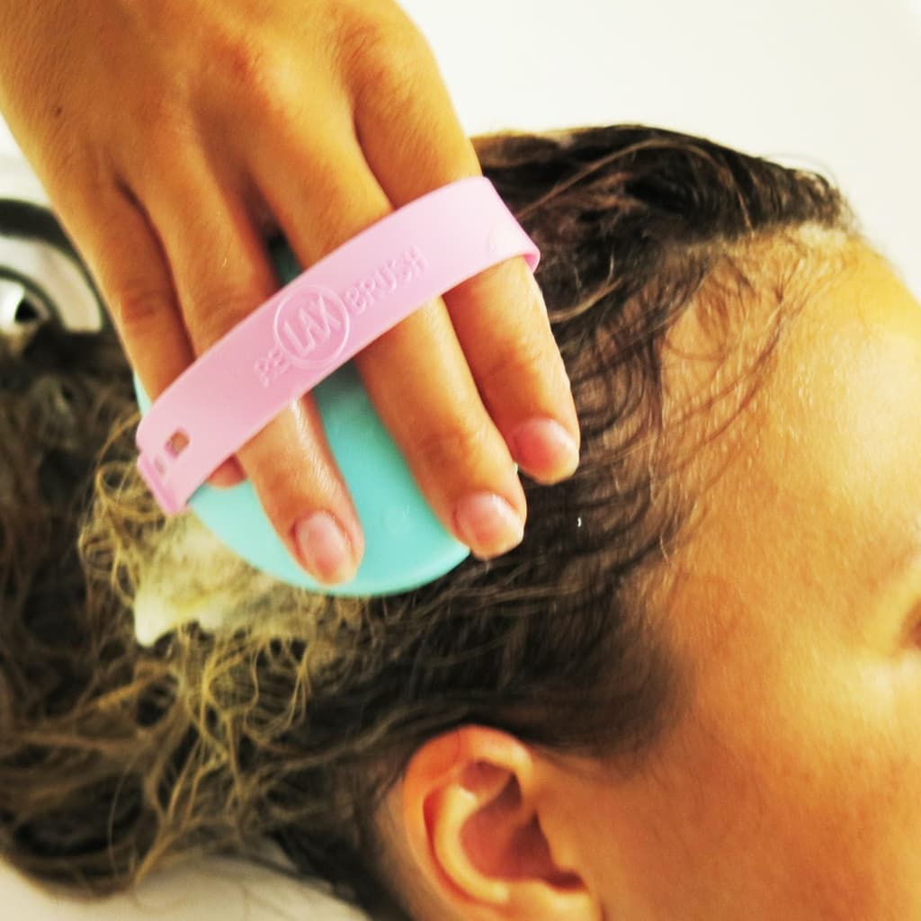 Escova para Lavar o Cabelo Anti Caspa e Sem estragar as unhas