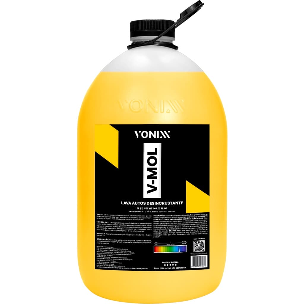 Shampoo Desengraxante Lavagem Automotiva V-Mol Vonixx 5L