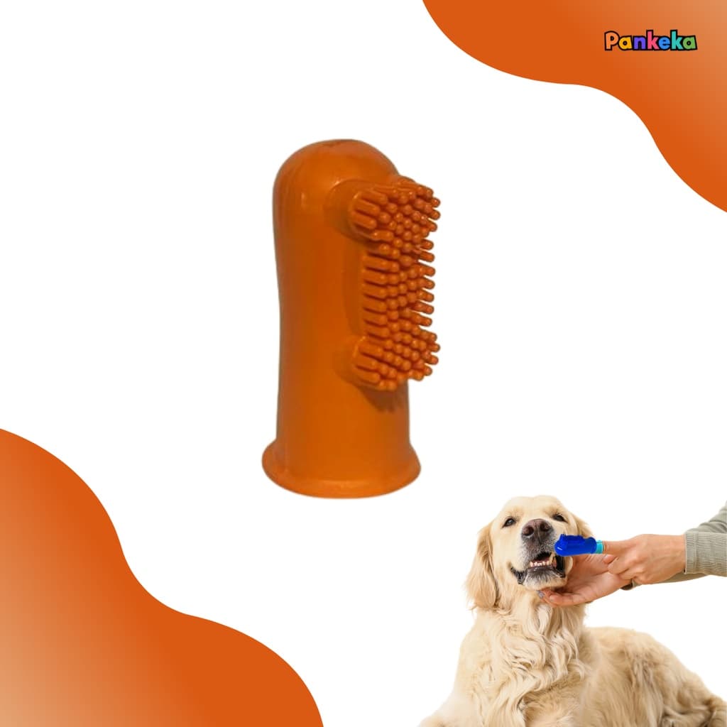 Escova Dental Dedeira para cachorro e gatos - escova de dentes - Cores Variadas
