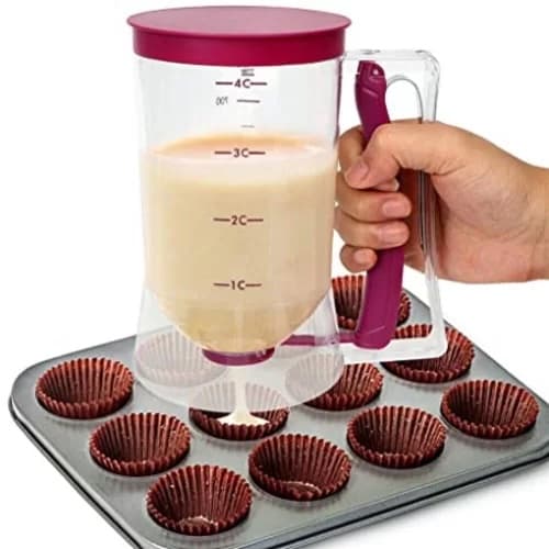 Dispenser Dosador Medidor De Massas Cupcake Panquecas Bolo 900ml Confeitaria Doméstica Profissional