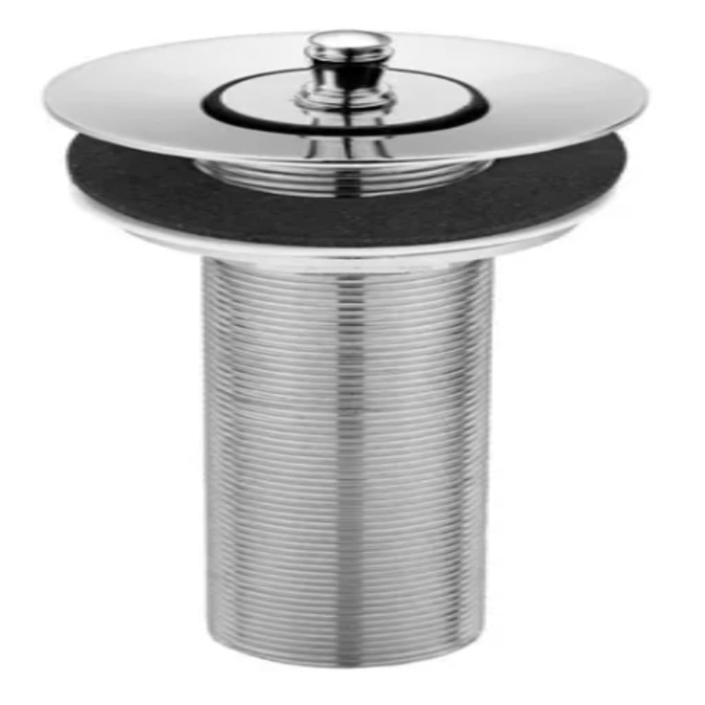 Válvula p/ Lavatório s/ Ladrão em LATÃO CROMADO 7/8 Longo 11 cm