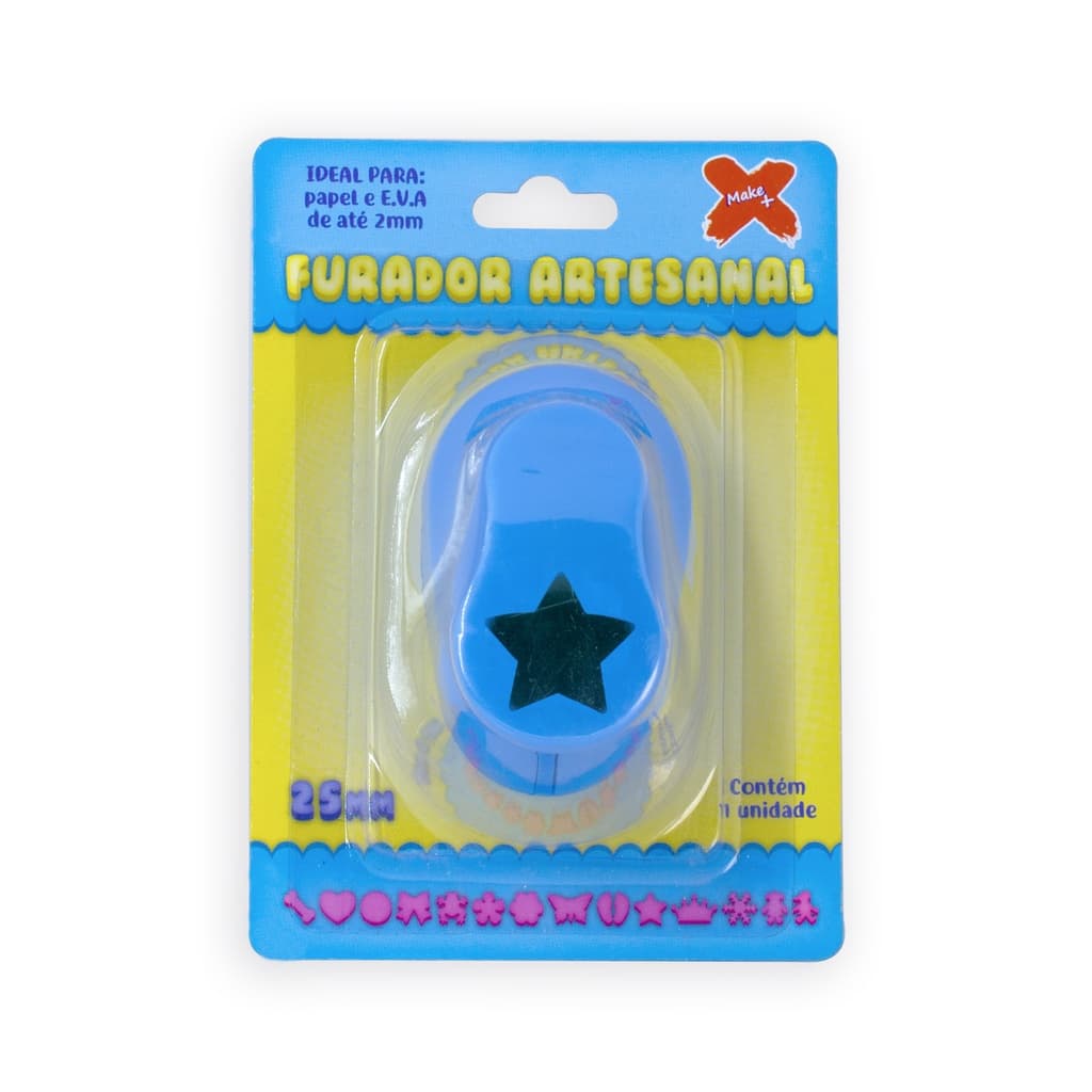FURADOR DE EVA E PAPEL SCRAPBOOK ESTRELA 25MM 01 UNIDADE